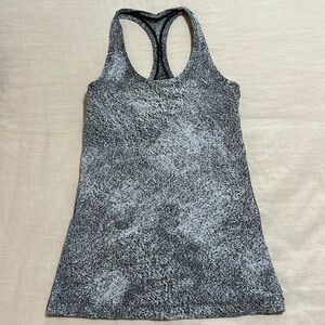 Lululemon black and white cool racerback tank